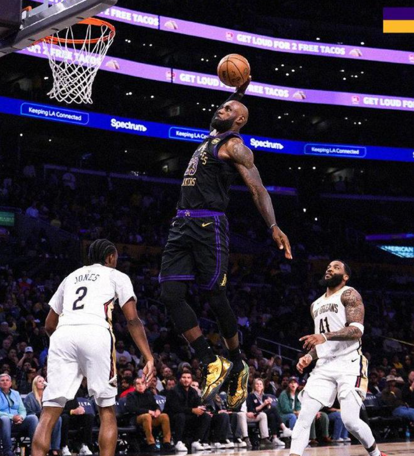 开云体育-3连胜！湖人四杀鹈鹕，詹姆斯历史第一，东契奇7失误，里夫斯低迷